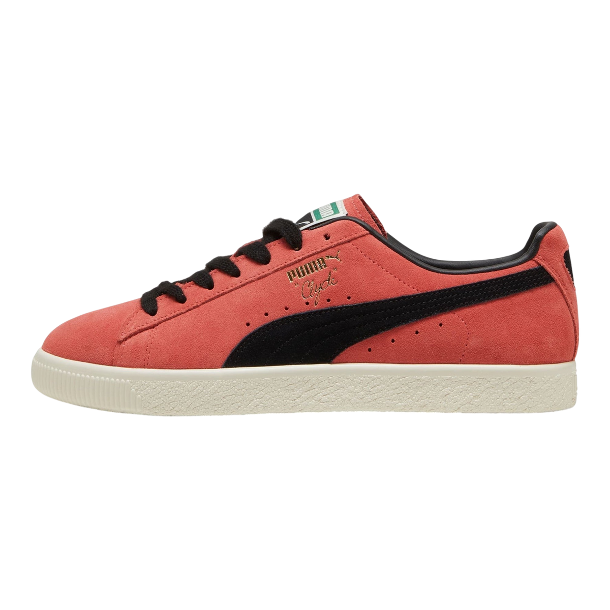 Puma Clyde OG Men's Sneakers — Salmon/Frosted Ivory/Black Suede