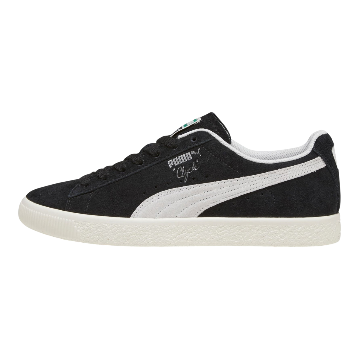 Puma Clyde Hairy Suede Men's Sneakers — Puma Black/Ivory Suede