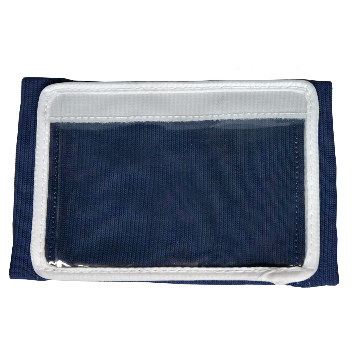 Martin Sports Youth Football Wrist Coach, Three Pocket Trifold in Navy - Front View
