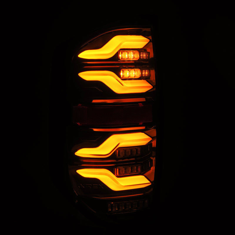 AlphaRex 14-21 Toyota Tundra LUXX LED Taillights Blk w/Activ Light/Seq Signal - View 5