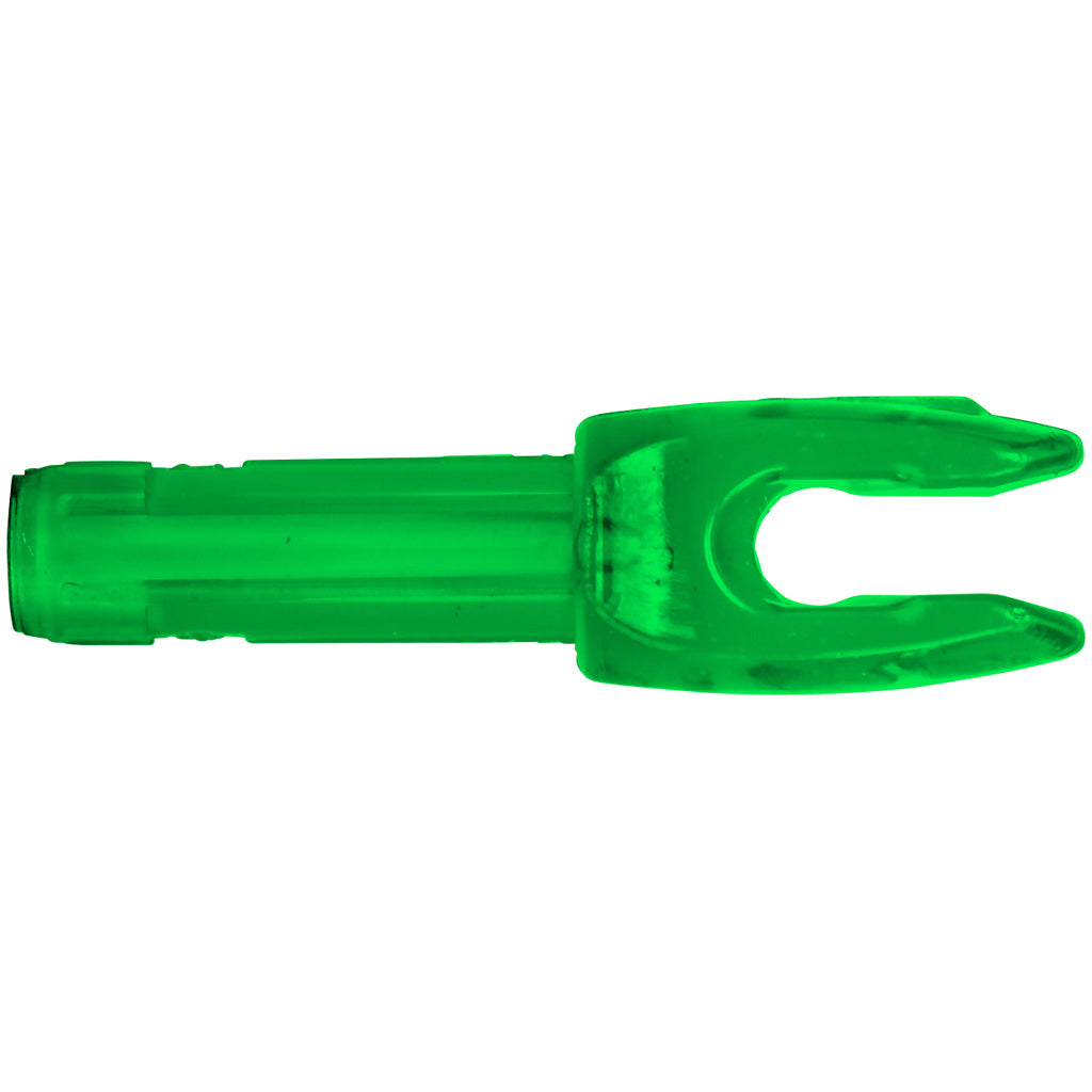 Easton 4mm MicroLite Nocks in Emerald Green 12 pk. - Front View