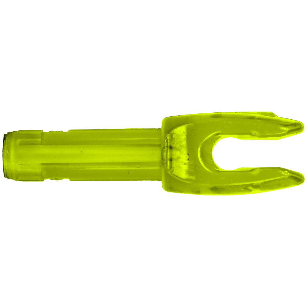 Easton 4mm MicroLite Nocks in Lemon Lime 12 pk. - Front View