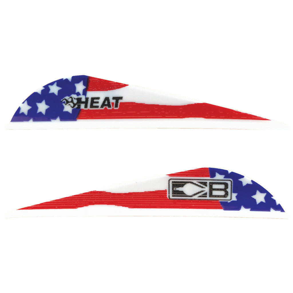Bohning Heat Vanes in Red/Blue - Front View