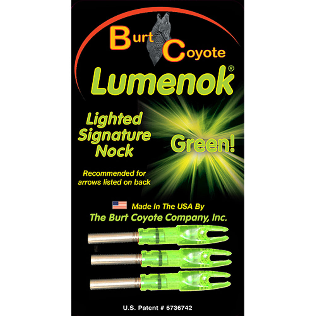 GWS Lighted Nocks in Green - Front View