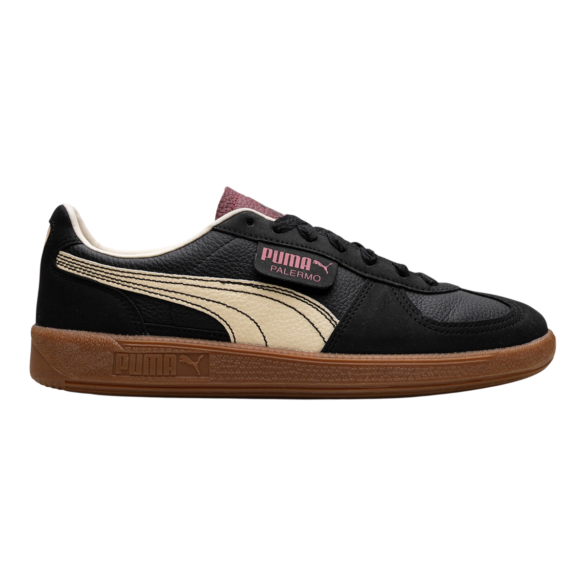 Puma Palermo Players Lane Men's Sneakers — Puma Black/Intense Red Leather