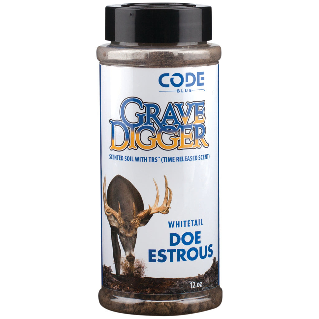 Code Blue Grave Digger Doe Estrus Urine - Front View