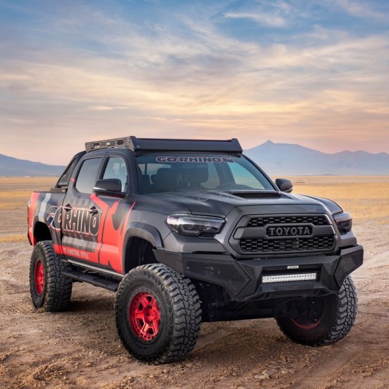 Go Rhino 16-21 Tacoma Element Front Bumper w/ Power Actuated Hide-away Light Bar Mount Tex Black - View 25