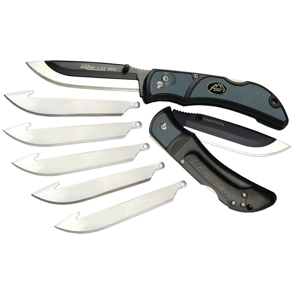 Outdoor Edge Razor-Lite EDC Knife in Grey 3 in. - Front View