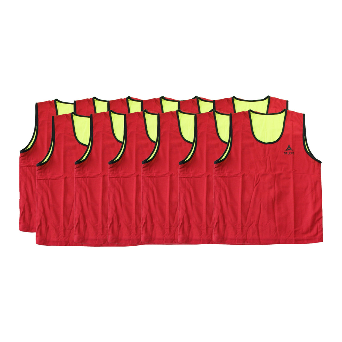 Select Reversible Training Bib, Red and Yellow, Sold by the Dozen - Detail View 1
