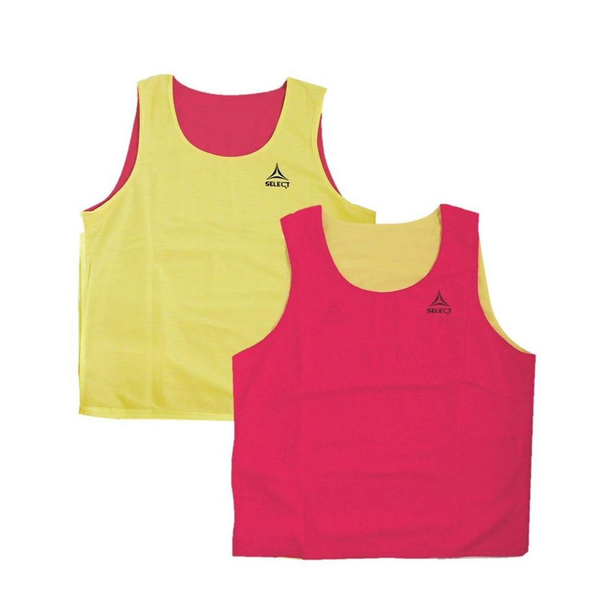 Select Reversible Training Bib, Red and Yellow, Sold by the Dozen in Red/Yellow - Front View