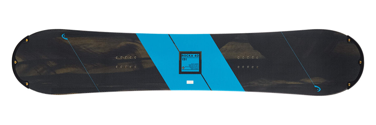 HEAD ROCKA 4D Rocker Snowboard, 138 cm - top view alternate color