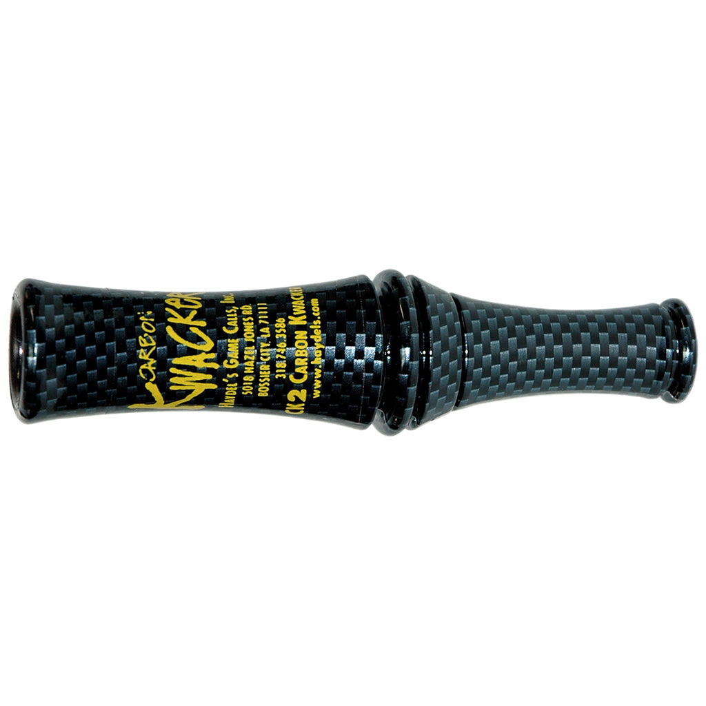 Haydel Game Calls Haydels Carbon Kwacker Mallard Duck Call - Front View