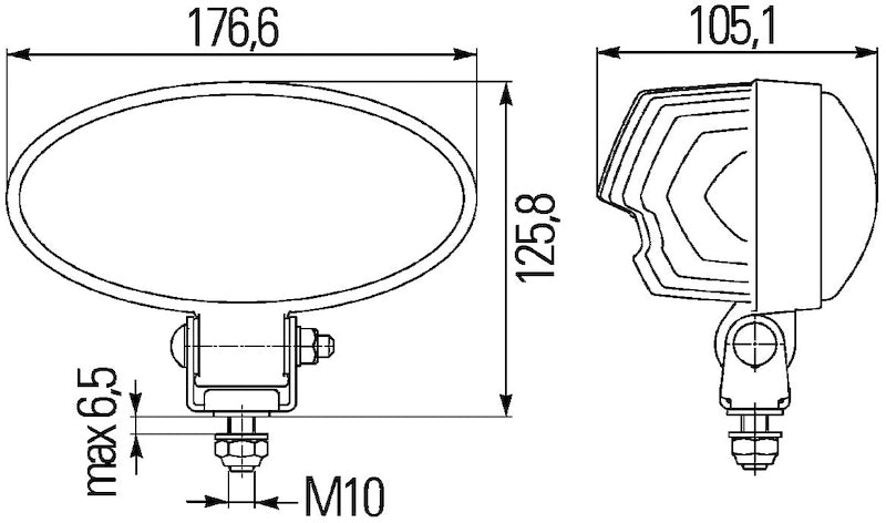 Hella Work Lamp Na 0Gr Md1224 Dt Ov90 1Gb - View 5
