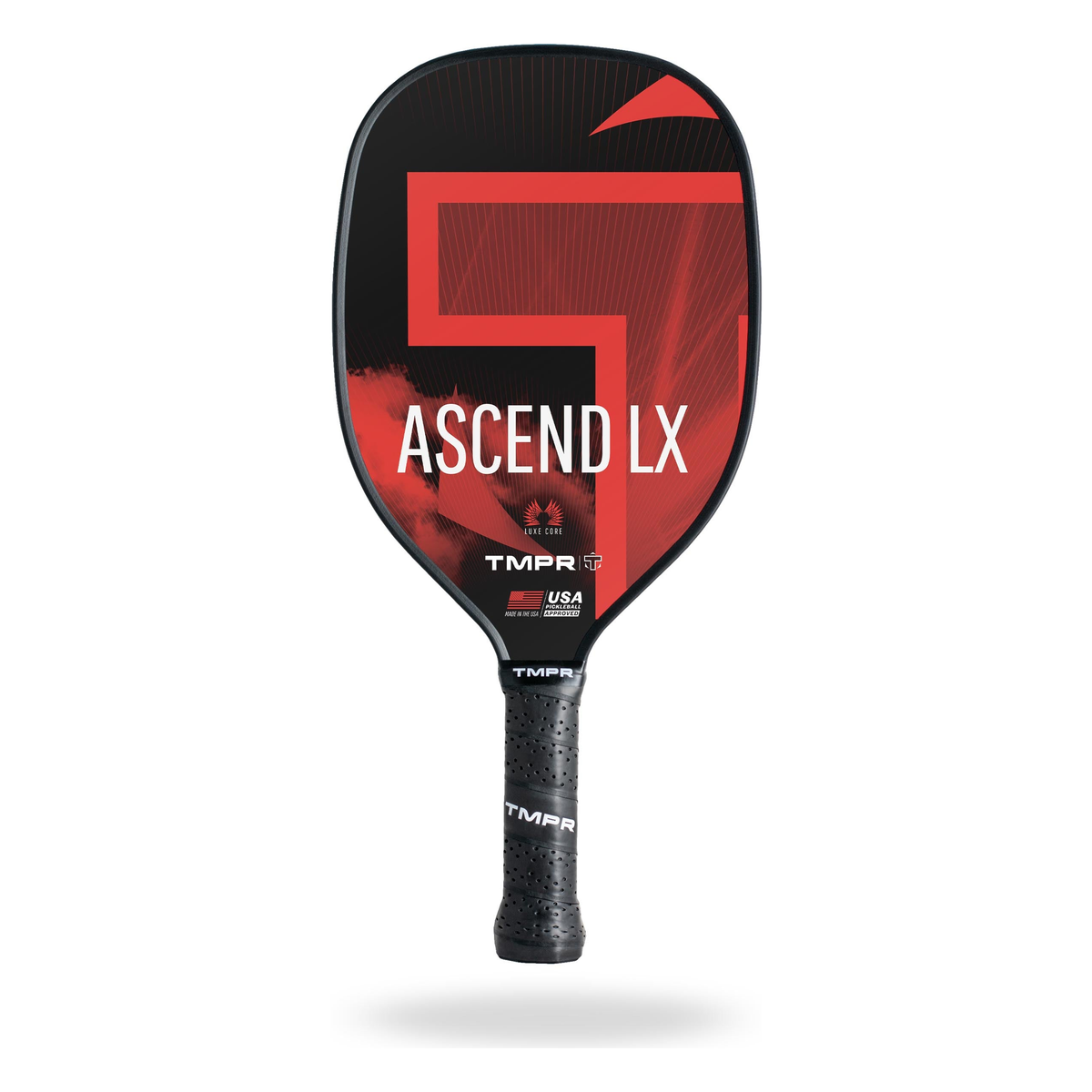 TMPR Ascend LX Pickleball Paddle in Red - Front View