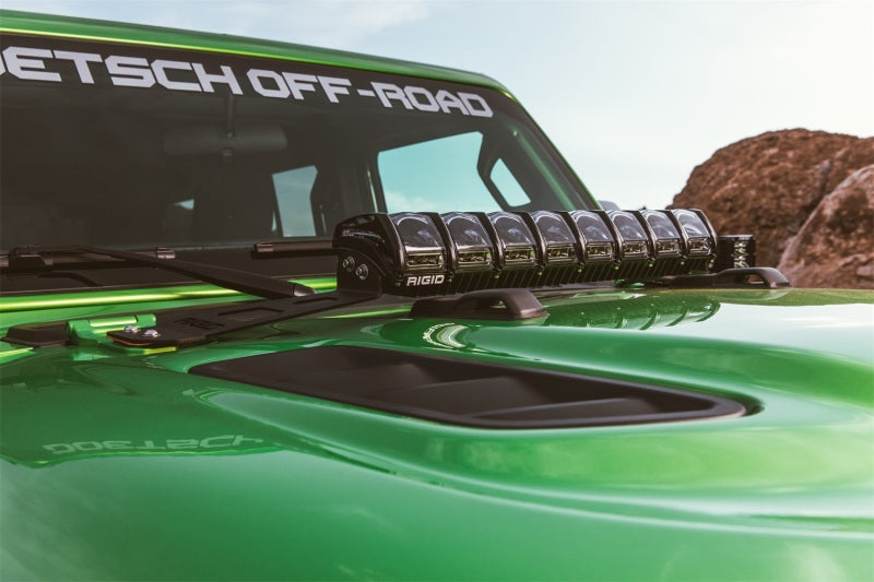 Rigid Industries 2018 Jeep JL - Hood Mount Kit - Mounts 20in Adapt Series - View 4