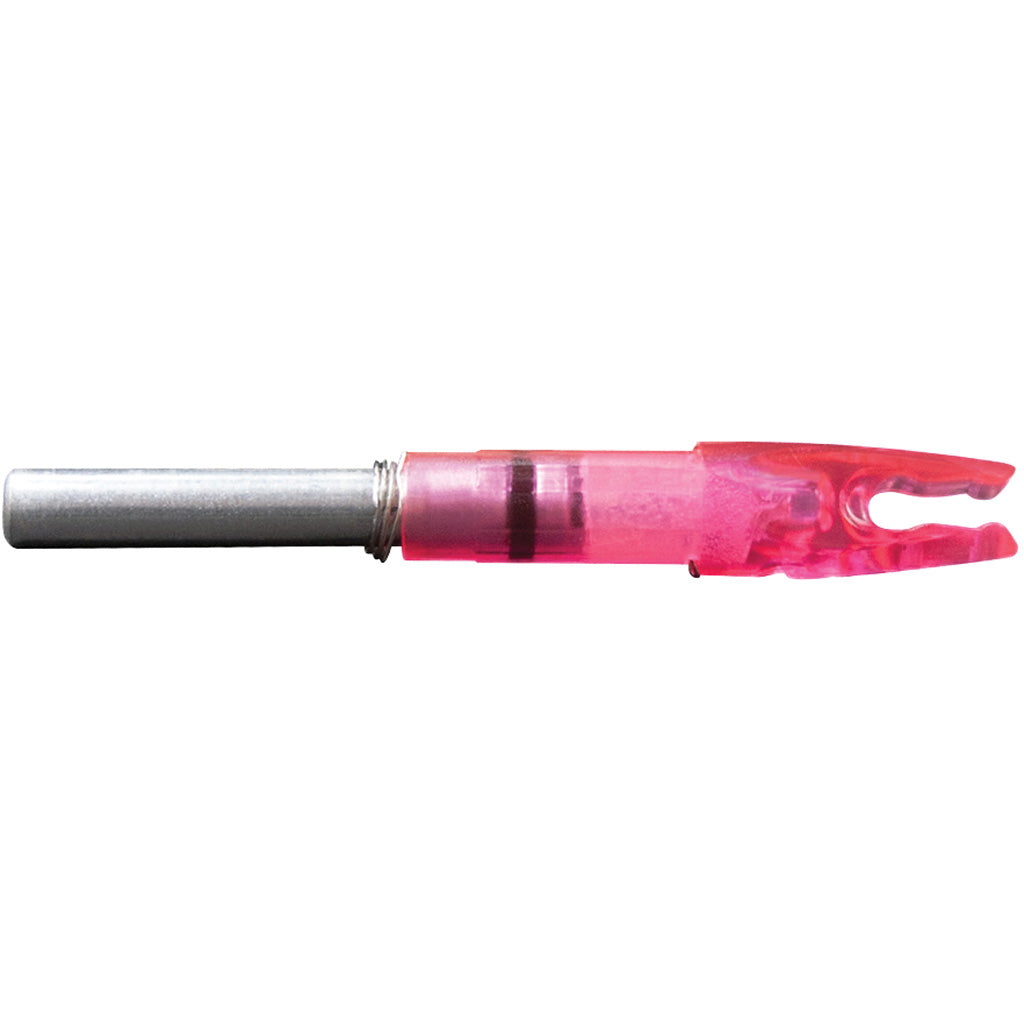 Lumenok Lighted Nocks in Pink H 3 pk. - Front View