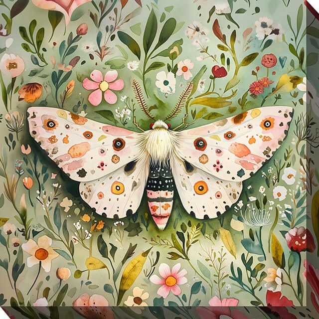 Butterfly In Nature Outdoor Canvas Wall Art