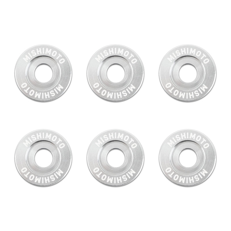 Mishimoto Small Fender Washer Kit (6pcs) - Silver - View 2