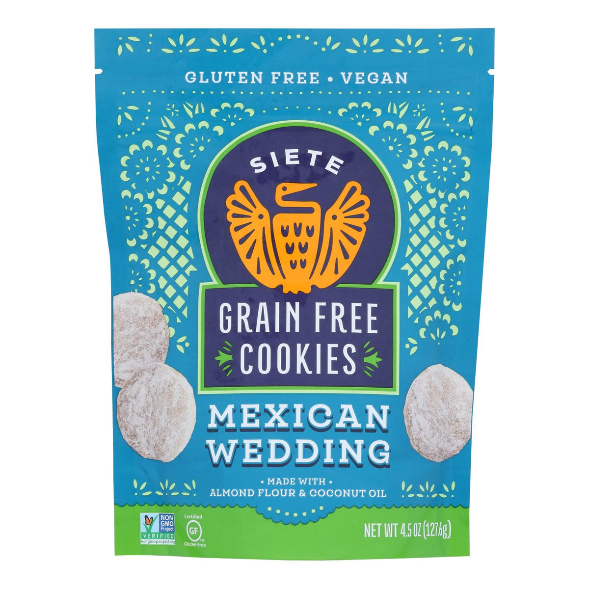 Siete Mexican Wedding Cookies, 4.5 oz (Case of 10)