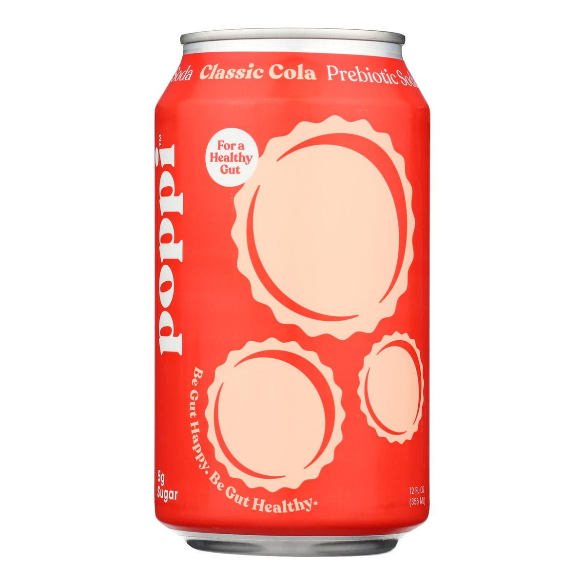 Poppi Classic Cola Prebiotic Soda, 12 oz (Case of 12)