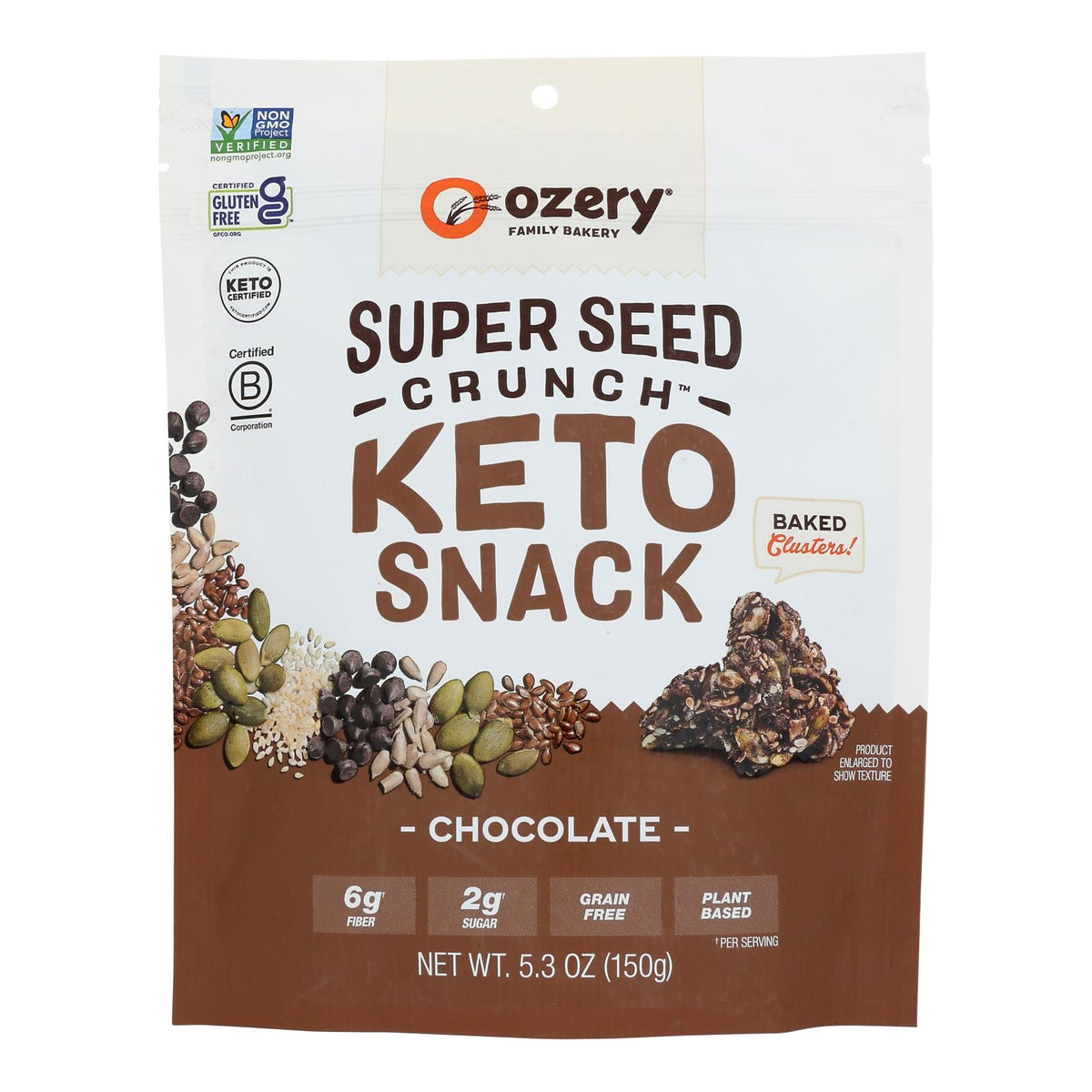 Ozery's Bakery - Spr Seed Crunch Chocolate (Pack of 6) 5.3 Oz