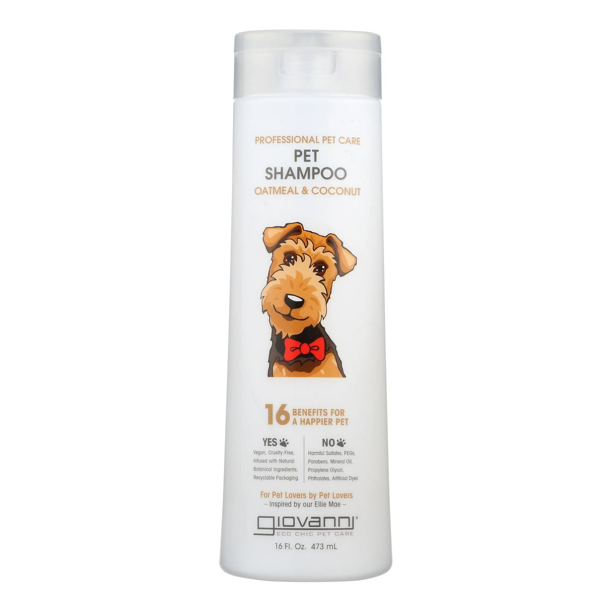 Giovanni Oatmeal & Coconut Pet Shampoo, 16 fl oz