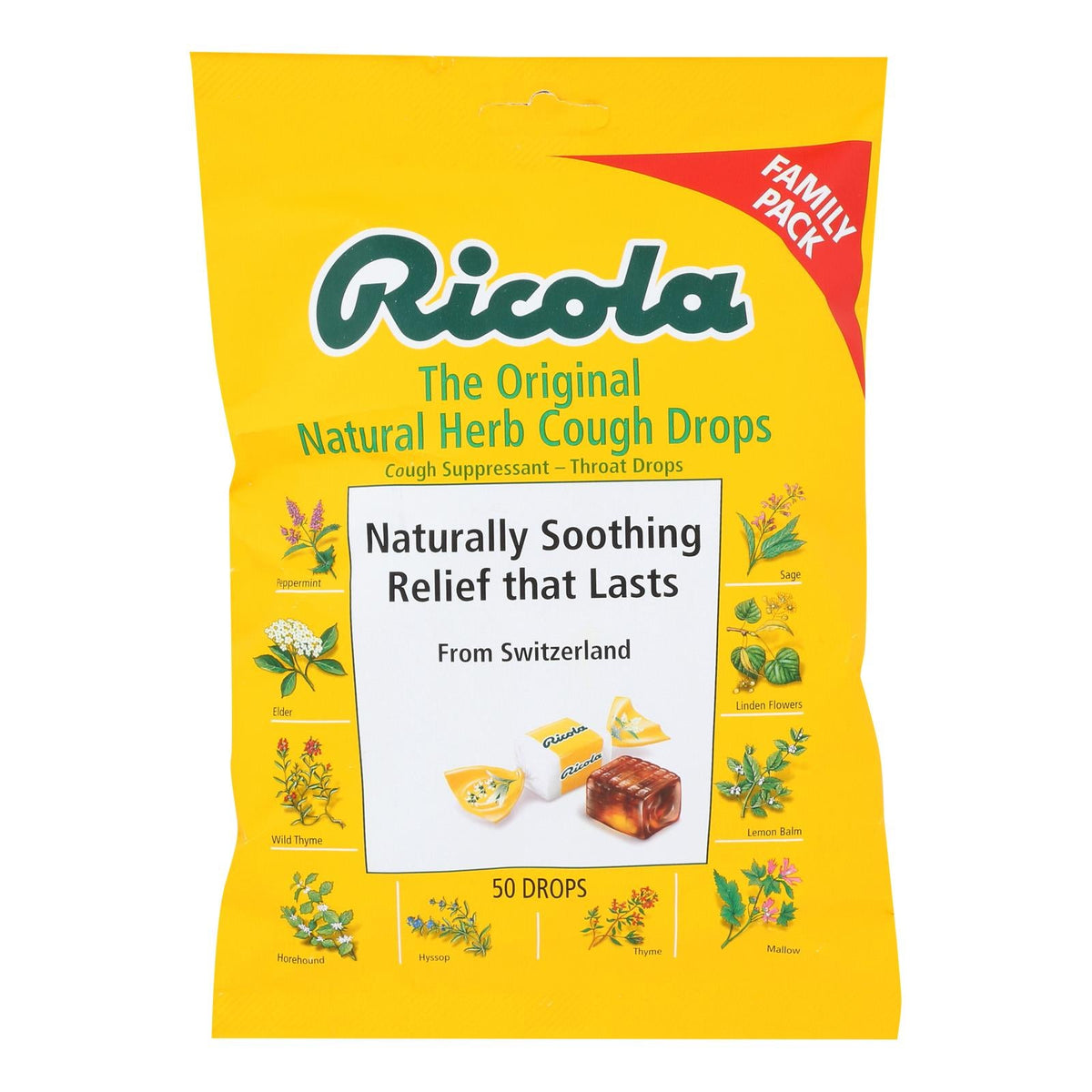 Ricola Original Herb Cough Drops, 45 ct (Case of 6)