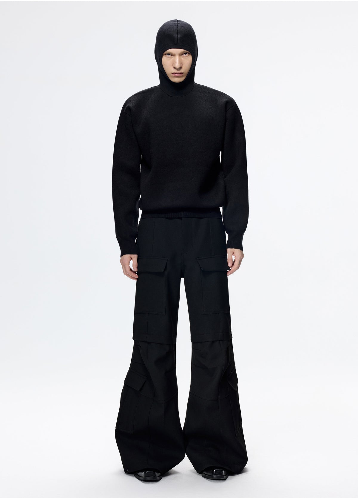 25FW CROPPED HEAVY KNIT SWEATER