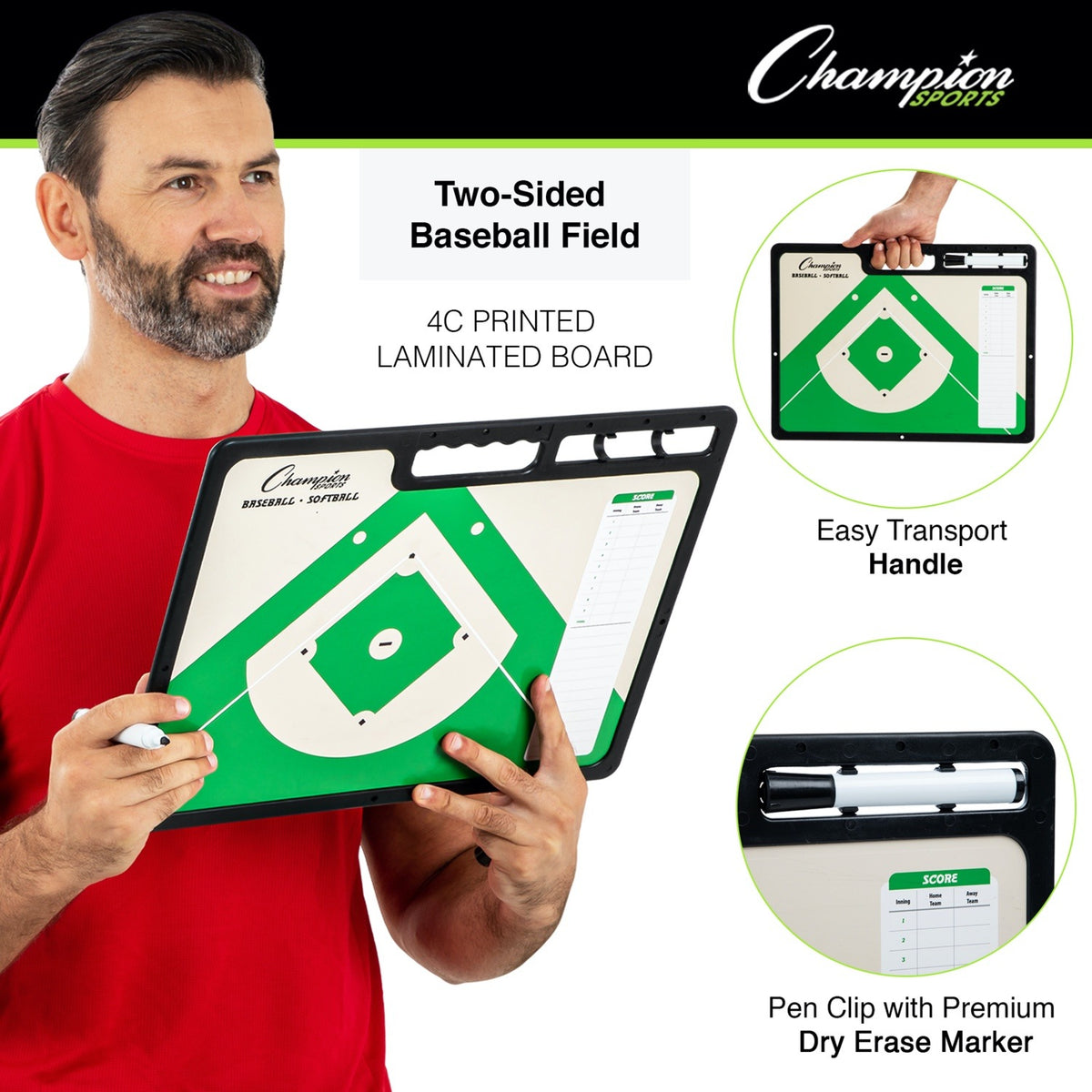 Champion Sports Extra Large Coaches Board - Alternate View 10