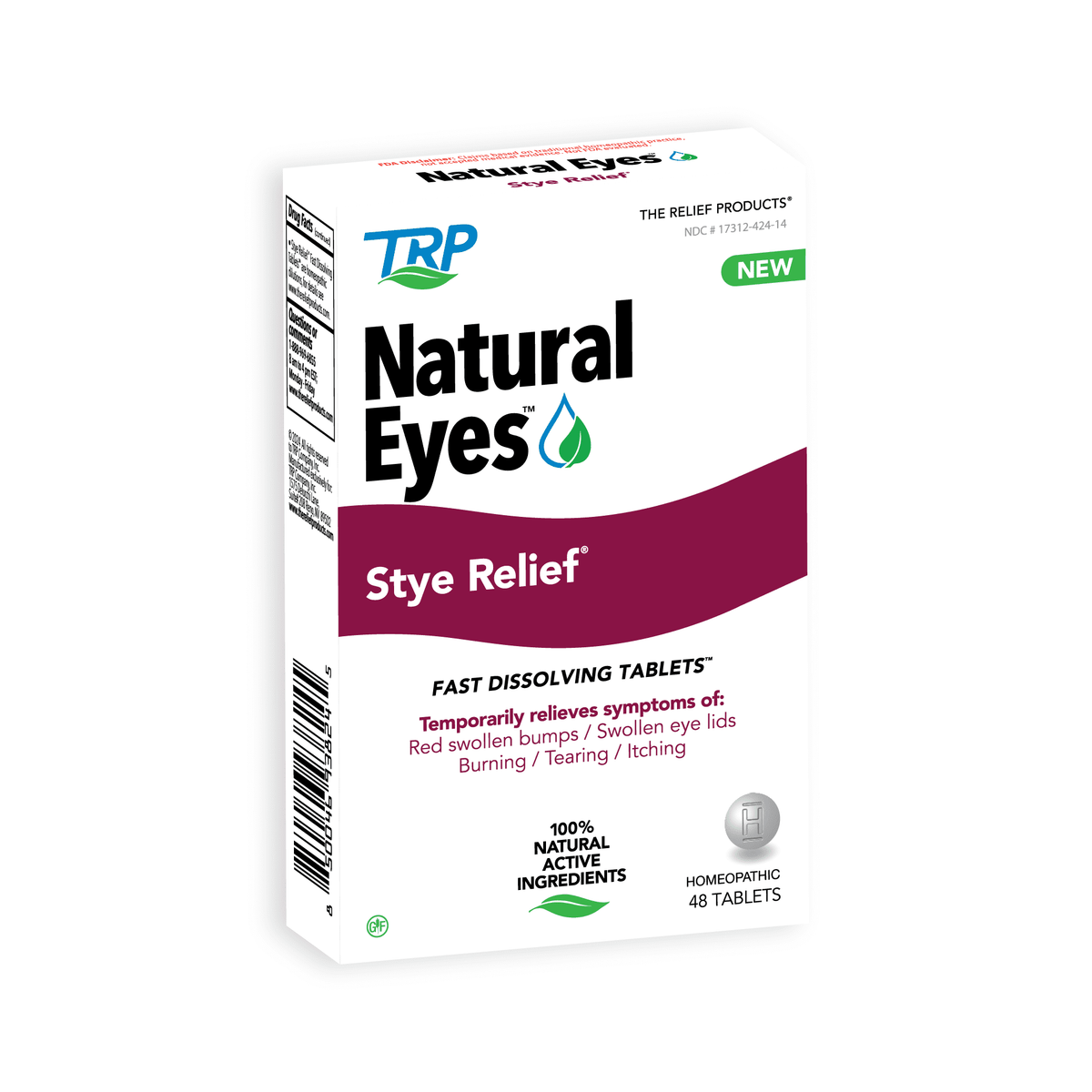 TRP Company Eye Relief Stye Tablets, 48 tablets