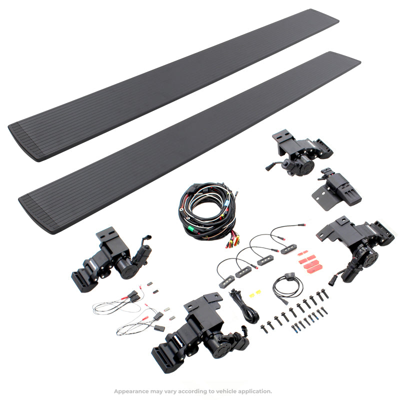 RealTruck 14-18 Chevrolet Silverado 1500 DC 4dr VoltStep Electric Running Board Kit - Tex. Blk - View 2
