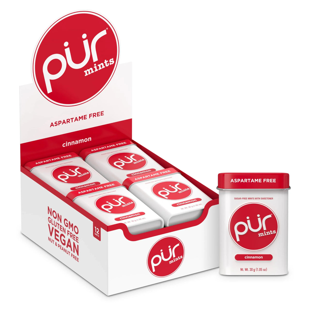 Pur Mint Cinnamon Mints, 1.05 oz (Case of 12)