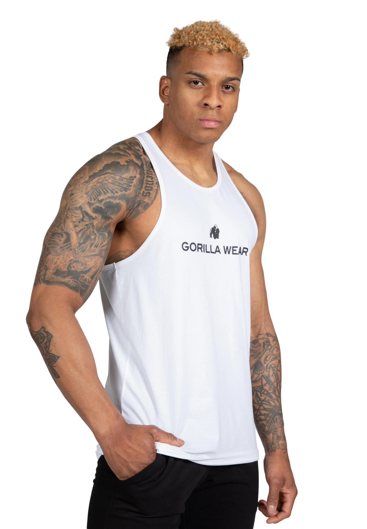 Carter Stretch Tank Top - White