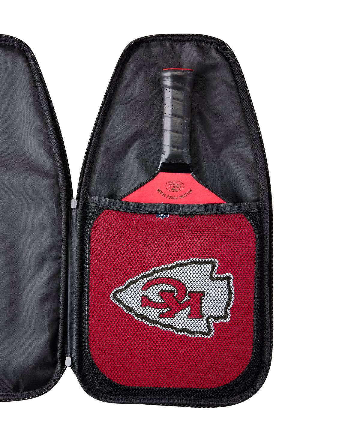 Wilson NFL Kansas City Chiefs Pickleball Paddle Cover, Black - alternate view 3
