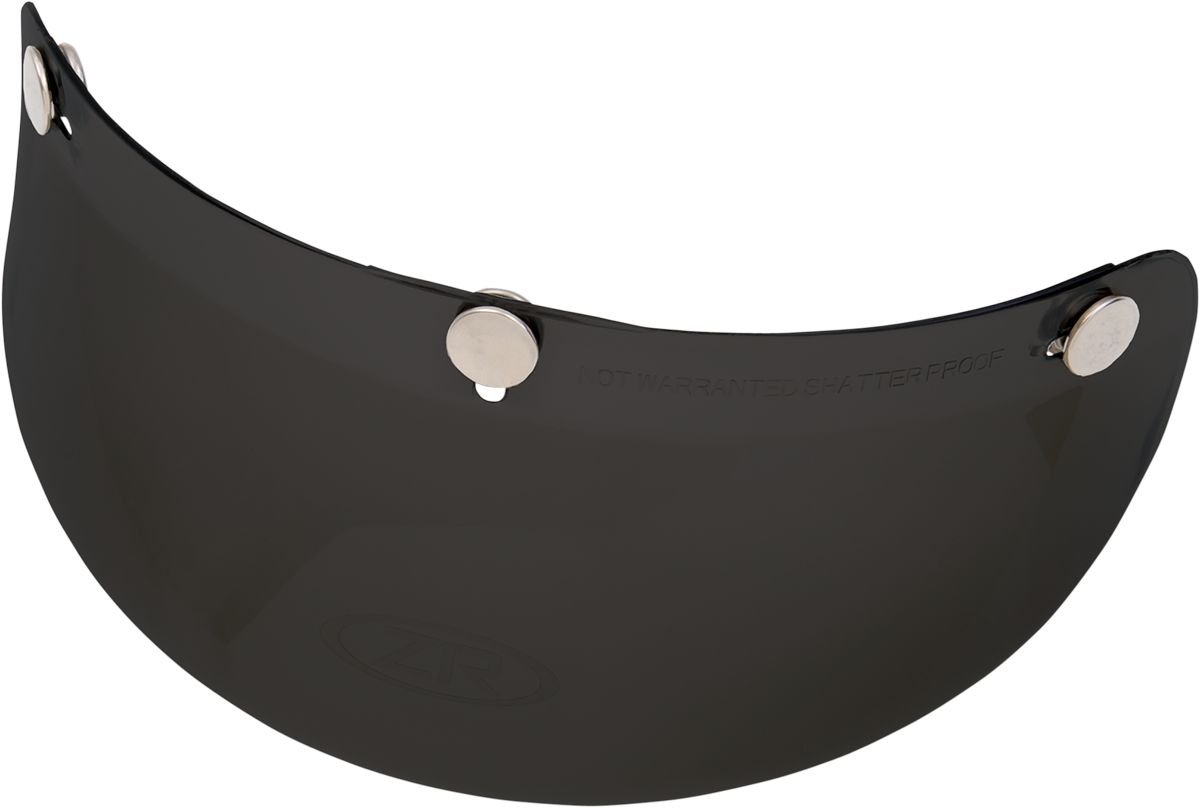 Z1R, Z1R 3-Snap Bubble Visor - Black (Part Number 0132-0558)