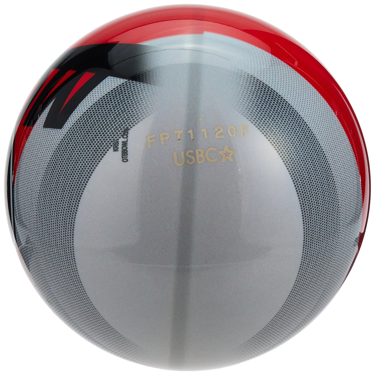 On The Ball Bowling Motiv Velocity Spare Bowling Ball - Red/Grey - view 3