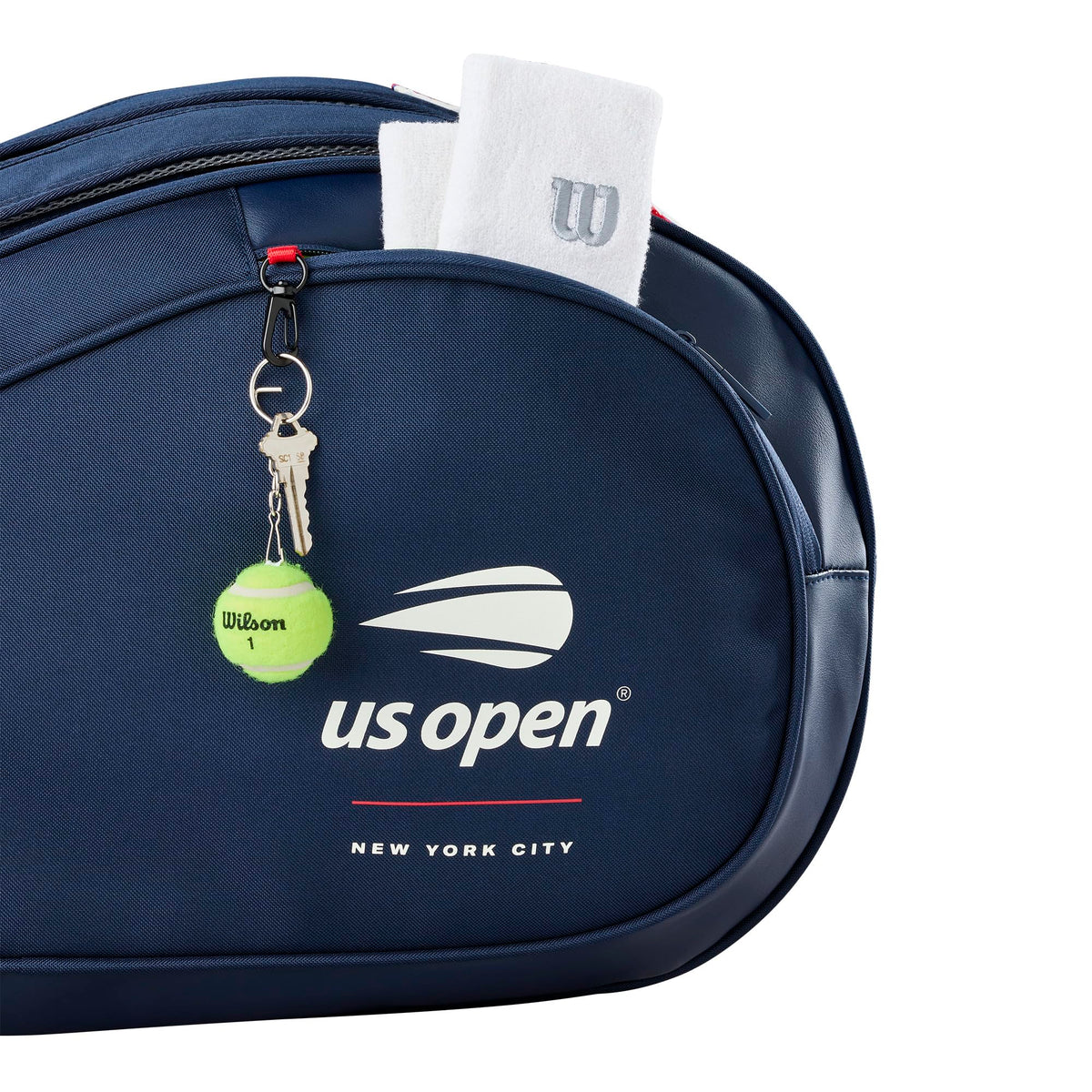 Wilson US Open 2026 Tour 6 Pack Tennis Racket Bag, White/Navy - alternate view 5