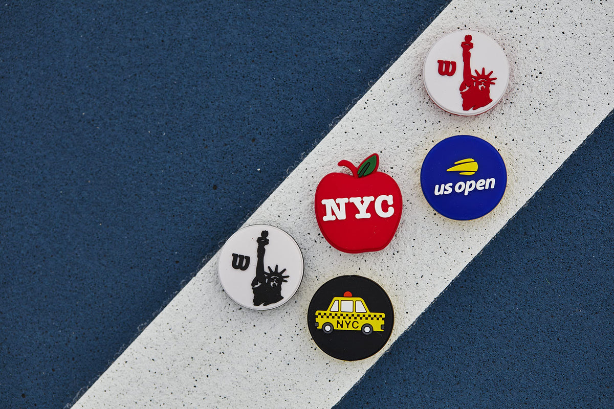 Wilson US Open Tennis Vibration Dampener Box, 50 Pack in Multicolor - alternate view 1