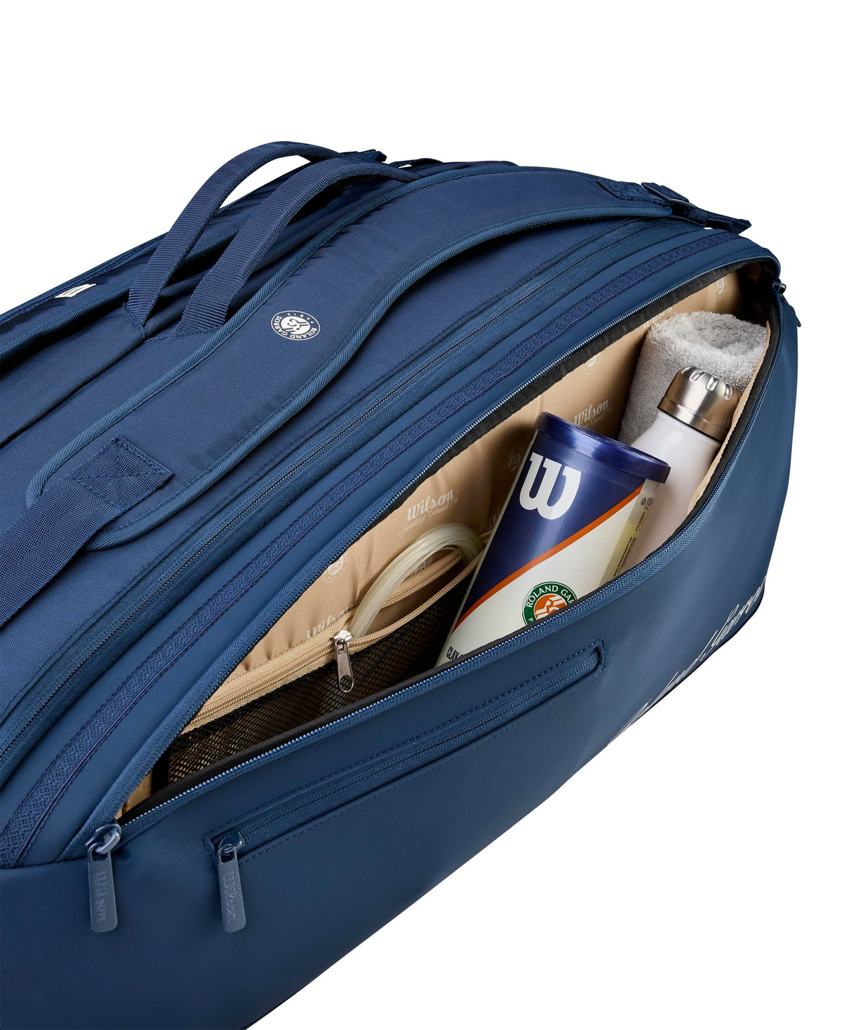 Wilson Roland Garros 2026 Session de Soirée Tennis Racket Bag, Holds 9 Rackets, Navy - alternate view 5