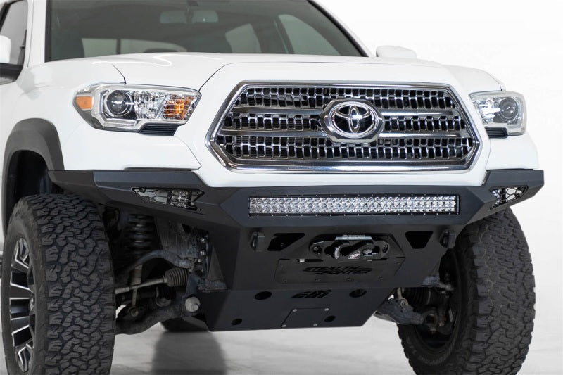 Addictive Desert Designs 16-19 Toyota Tacoma Stealth Fighter Front Bumper w/ Winch Mount - View 2