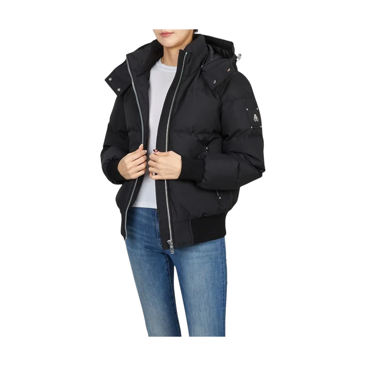 Moose Knuckles Cloud Bomber Women's Jacket — Black