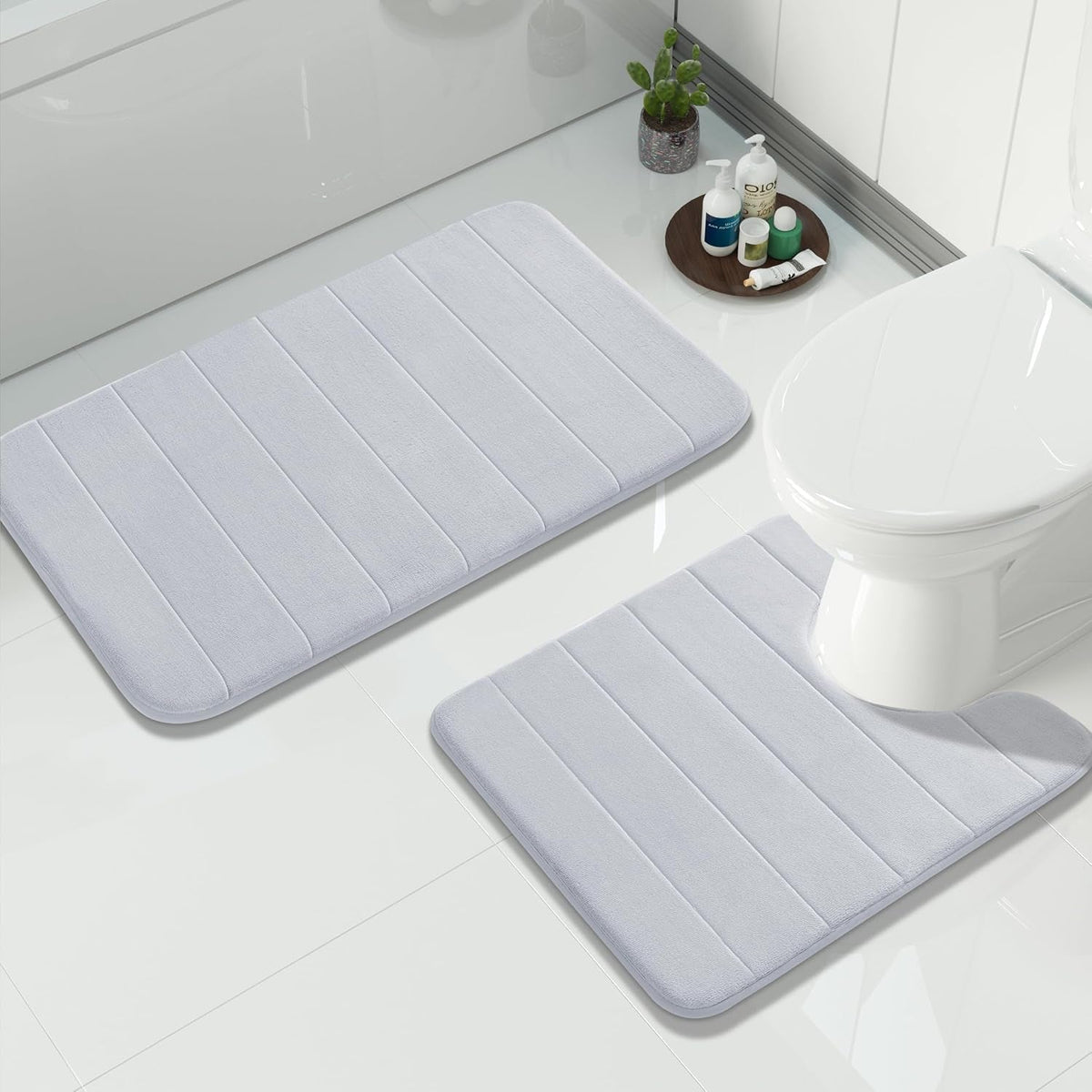 Bath Rug Set, 2-Piece Memory Foam Non-Slip - View 48
