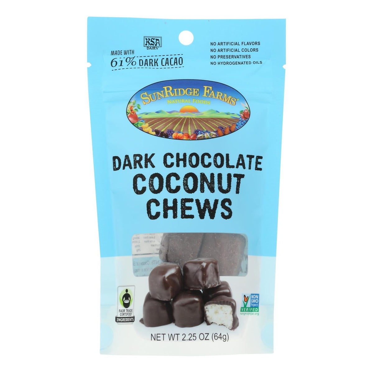 Sunridge Farms Coconut Chews (Pack of 8) - 2.25 Oz