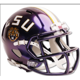 LSU Tigers Full Size Authentic Speedflex Football Helmet  Purple- NCAA