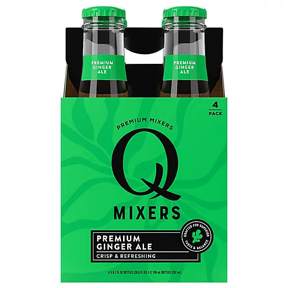 Q Drinks Ginger Ale, 6 x 6.7 fl oz (Case of 4)