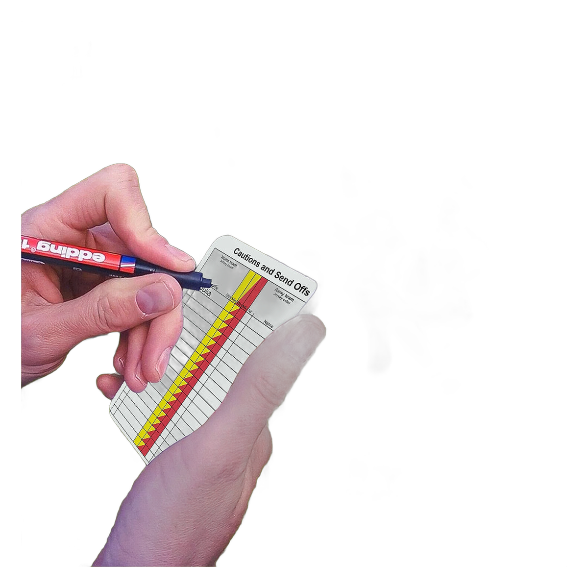 Great Call Athletics Soccer Referee Game Cards Pro 50 Pack Double Sided Thick Print Match Data Record Set