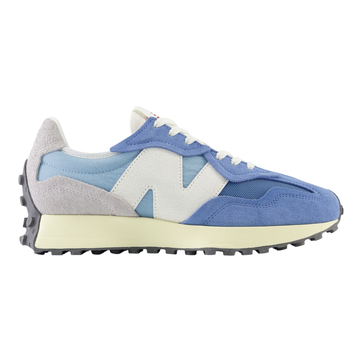 New Balance 327 Men's Sneakers — Blue Laguna Suede Low-Top