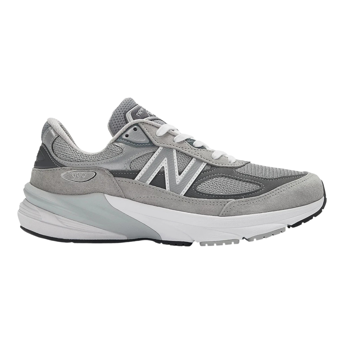 New Balance Made in USA 990v6 Men's Sneakers — Gray/White Suede Low-Top
