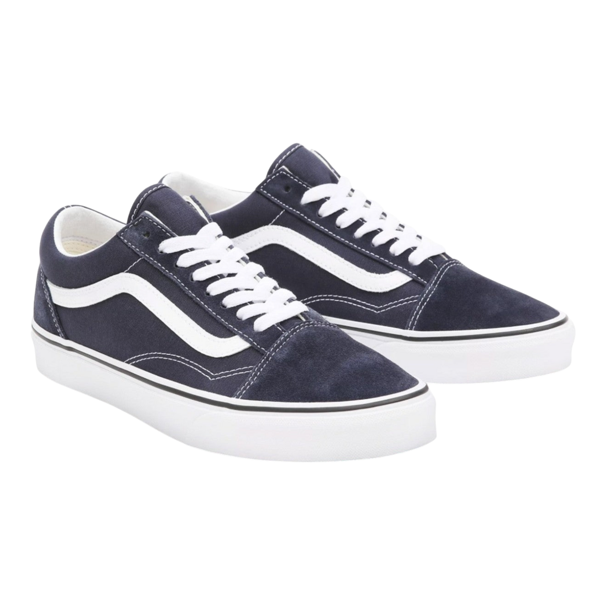 Vans Old Skool Women's Sneakers — Parisian Night/True White Suede Low-Top