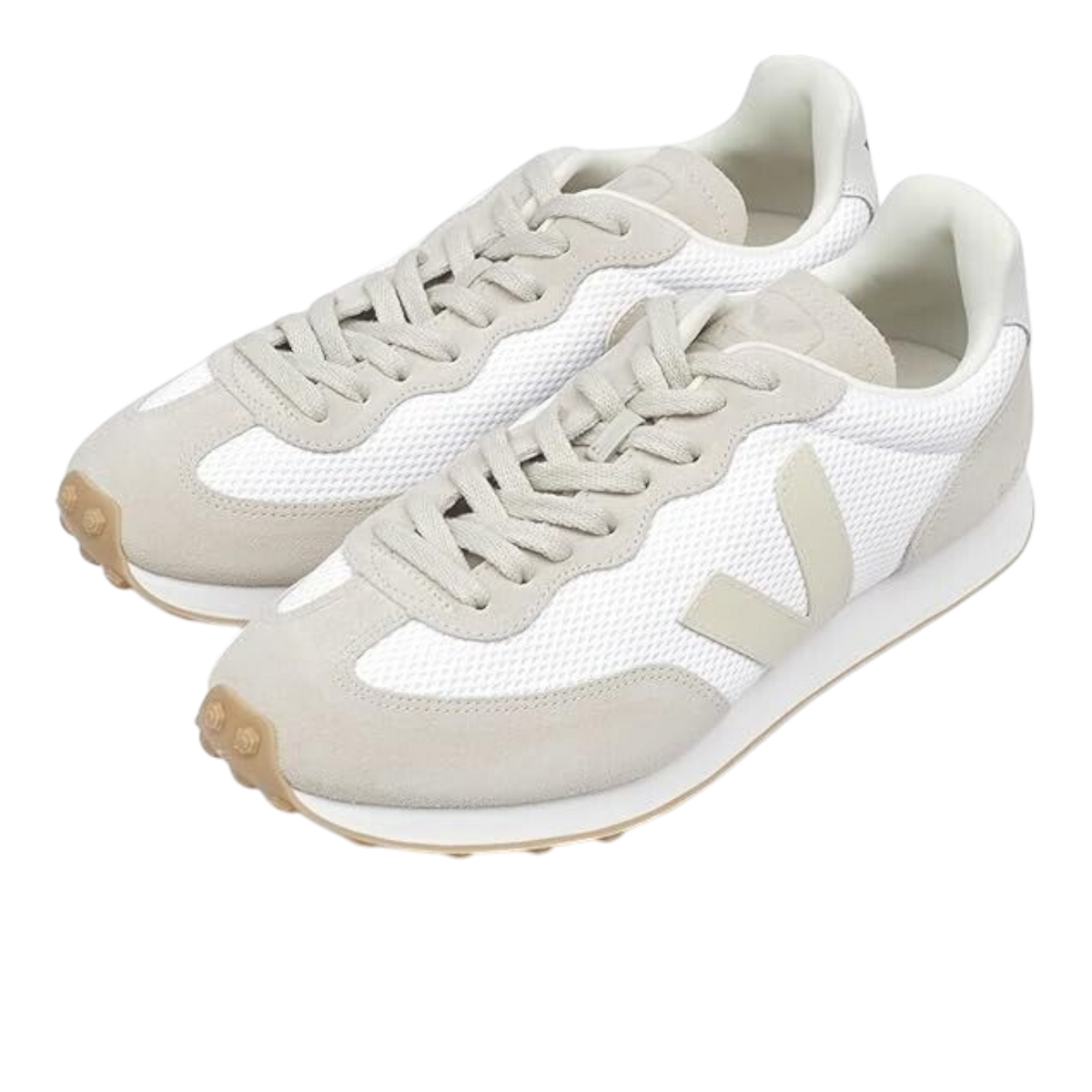 VEJA Rio Branco Women's Sneakers — White/Pierre/Natural Mesh Low-Top